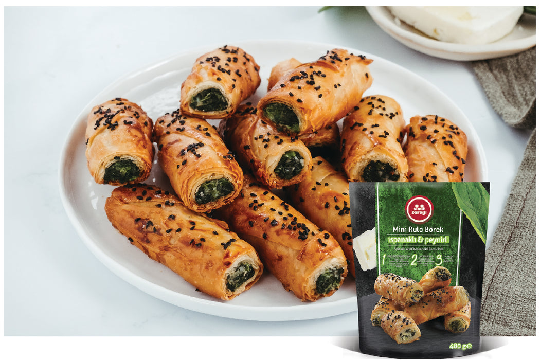 Simit Sarayi Spinach and Cheese Mini Borek Roll (12pcs Package)